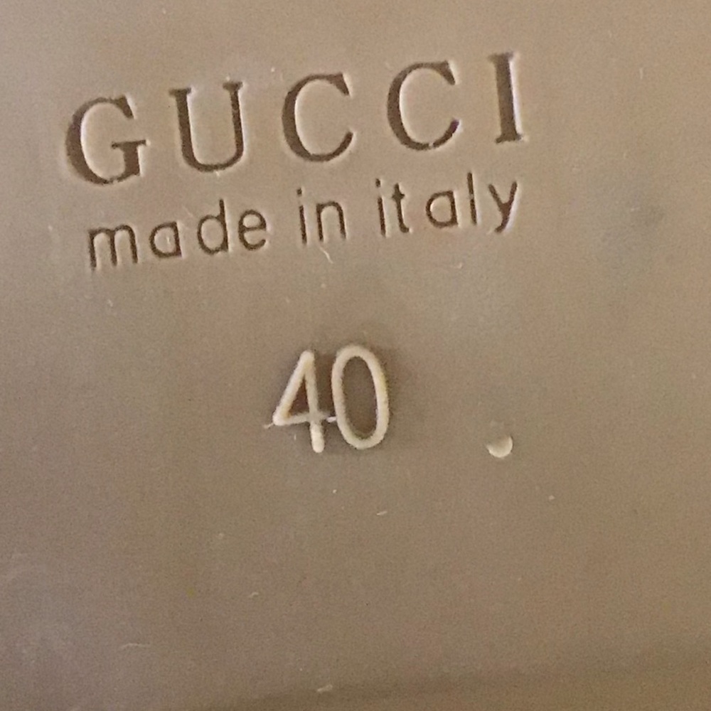 Gucci monogram platform slides Sz 40 US 9.5/10 - Picture 8 of 8